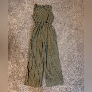 Universal Thread Olive Green Cropped Jumpsuit